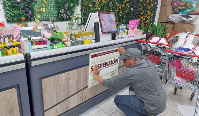 Profeco coloca sellos de suspensión e inmoviliza más de 20 mil productos en Puebla y CDMX