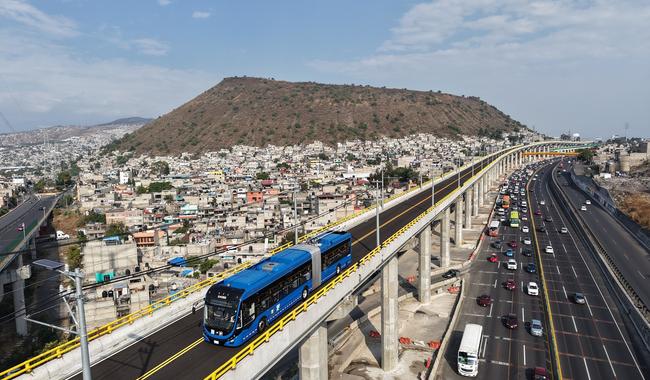 Presidenta da inicio a pruebas preoperativas del Trolebús Chalco-Santa Marta; se inaugura el 18 de mayo