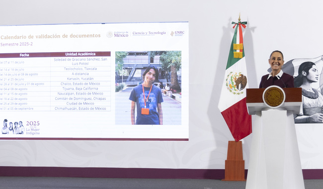 Invita Presidenta Claudia Sheinbaum a registrarse a la Universidad Nacional Rosario Castellanos; el 1 de junio cierra convocatoria