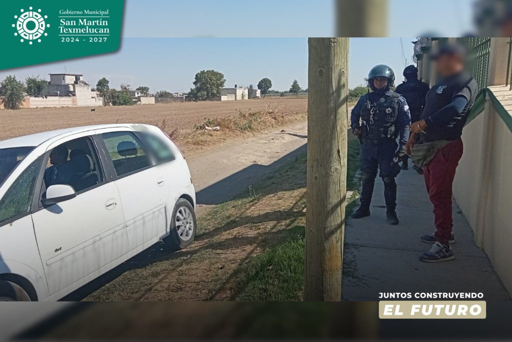 Policía de Texmelucan evita fraude en Moyotzingo por venta de vehículos.