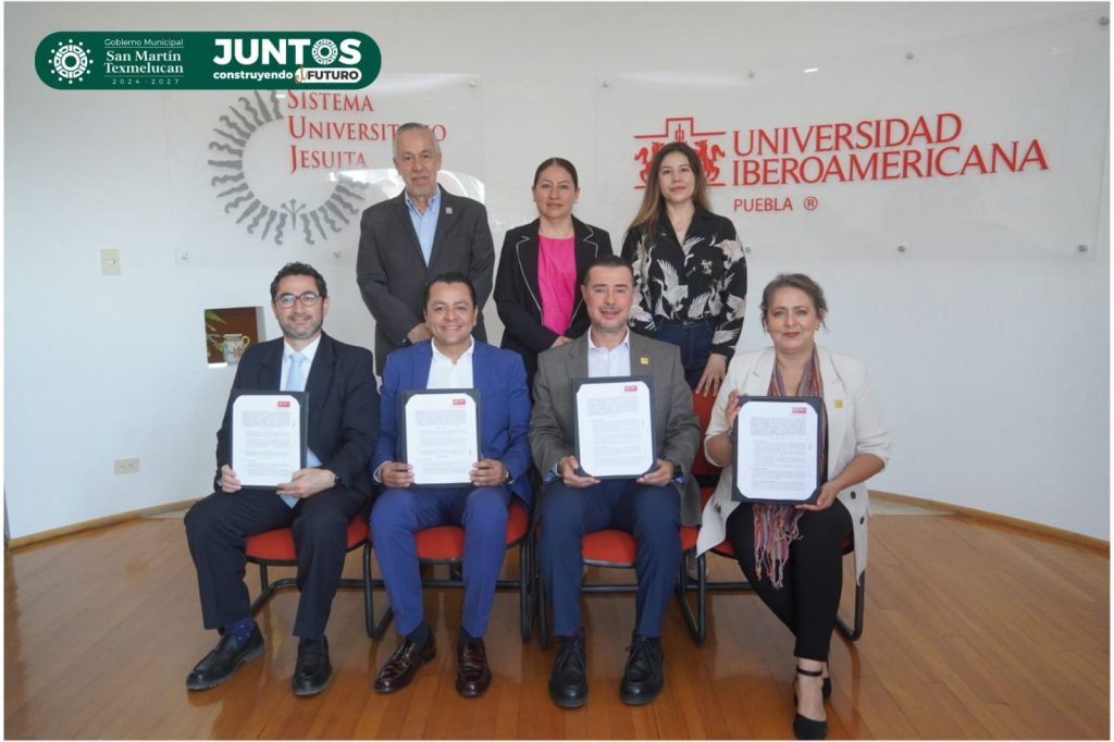 GOBIERNO MUNICIPAL DE TEXMELUCAN E IBERO PUEBLA FIRMAN CONVENIO DE COLABORACIÓN