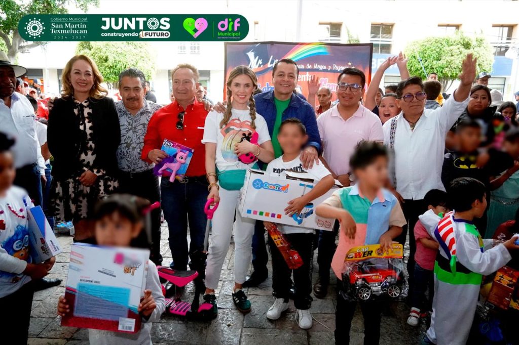 SEDIF, DIF DE TEXMELUCAN Y GOBIERNO MUNICIPAL ENTREGAN MÁS DE 2 MIL JUGUETES A NIÑAS Y NIÑOS