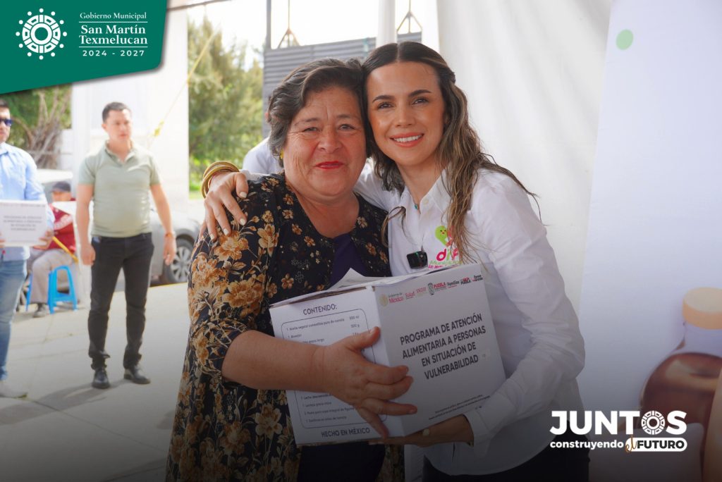 Se realiza en Texmelucan la primera entrega 2025 de despensas del Programa Estatal de Atención Alimentaria