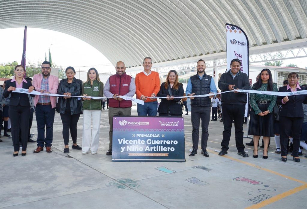 Fortalece Pepe Chedraui infraestructura educativa en la Junta Auxiliar de San Jerónimo Caleras