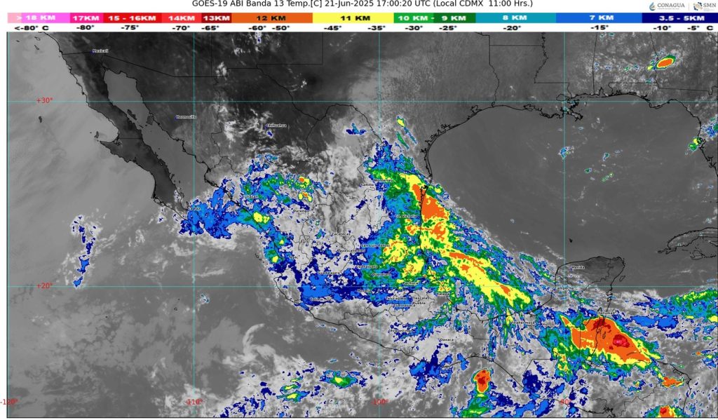 TEMPORAL DE LLUVIAS EN GRAN PARTE DE LA REPÚBLICA MEXICANA