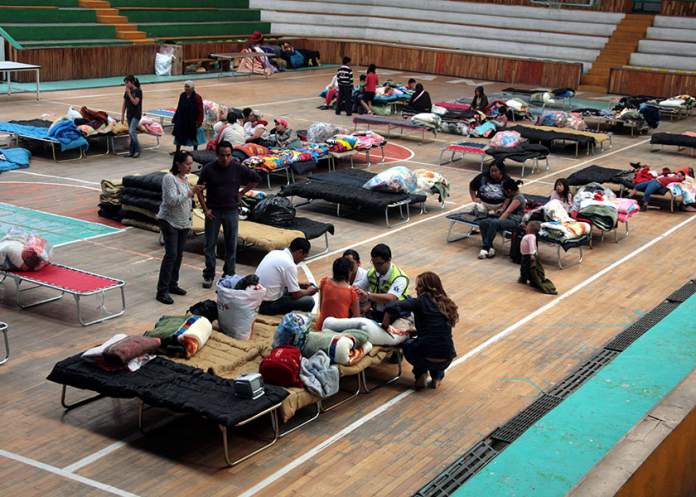 Escuelas de Puebla son habilitadas como albergue, por huracán Erick