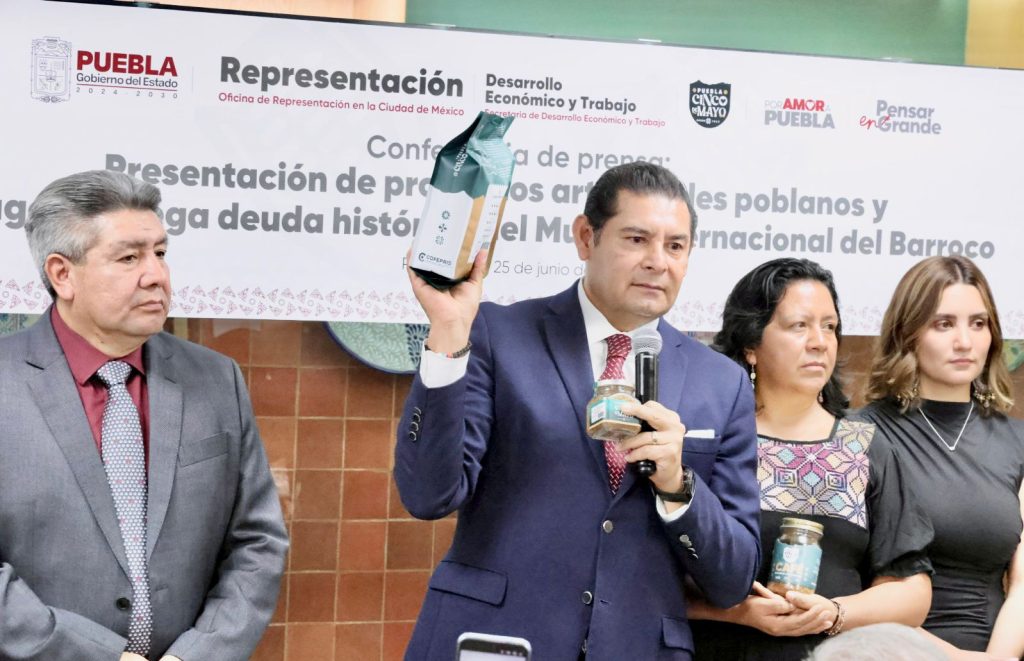 Desde CDMX, Gobierno de Puebla confirma cancelación de mega deuda del Museo Barroco y presenta Café Soluble “Puebla Cinco de Mayo”