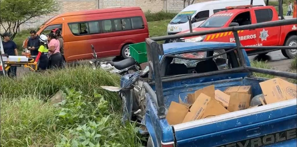 Se registró un choque múltiple en el libramiento Tecnológico-San Marcos en Tehuacán; varios lesionados