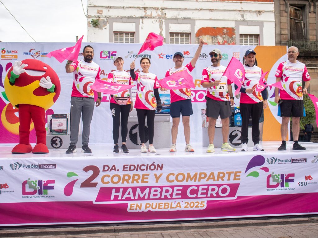 Encabeza MariElise Budib Carrera “Corre y Comparte: Hambre Cero Puebla 2025”