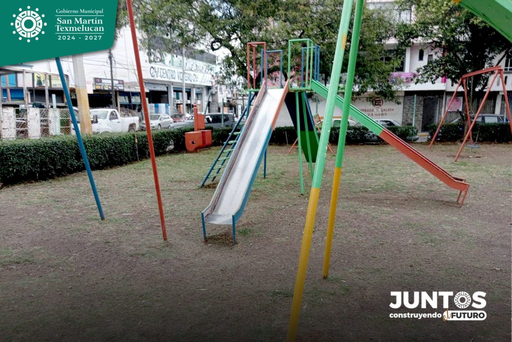 Gobierno Municipal trabaja en el mejoramiento de espacios públicos y áreas verdes de Texmelucan