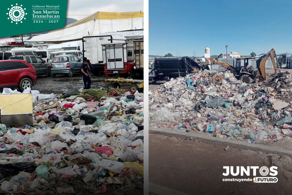 Ayuntamiento de Texmelucan refuerza acciones contra tiraderos ilegales de basura en vía pública