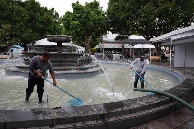 Anuncia el Ayuntamiento de Puebla que destinará 12.5 millones de pesos para dar mantenimiento a 69 de las 80 fuentes públicas en la ciudad