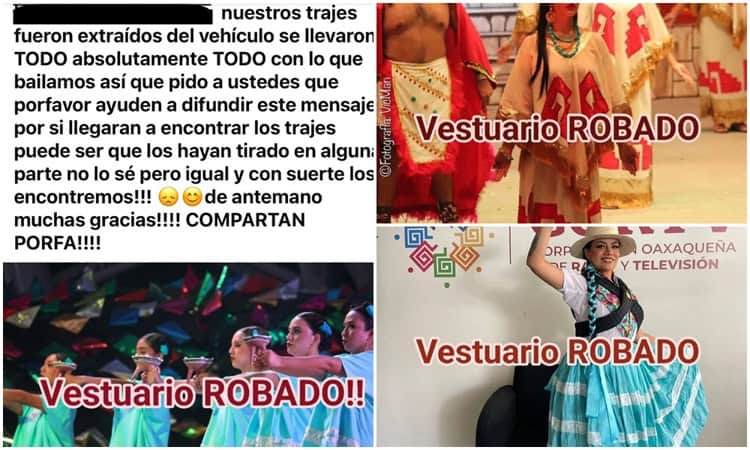 Roban vestuario a bailarinas de la Guelaguetza en Oaxaca