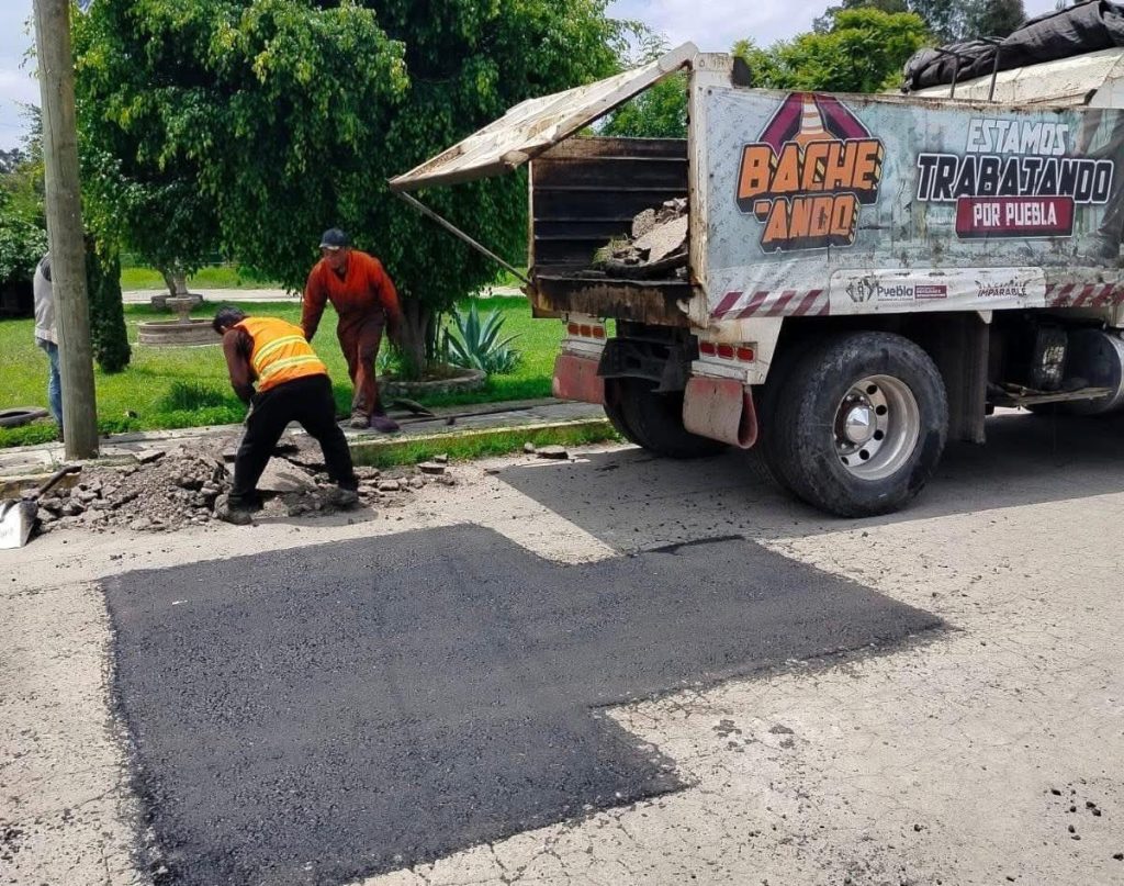 Campaña Bacheando Puebla supera los 90 mil baches atendidos en la capital