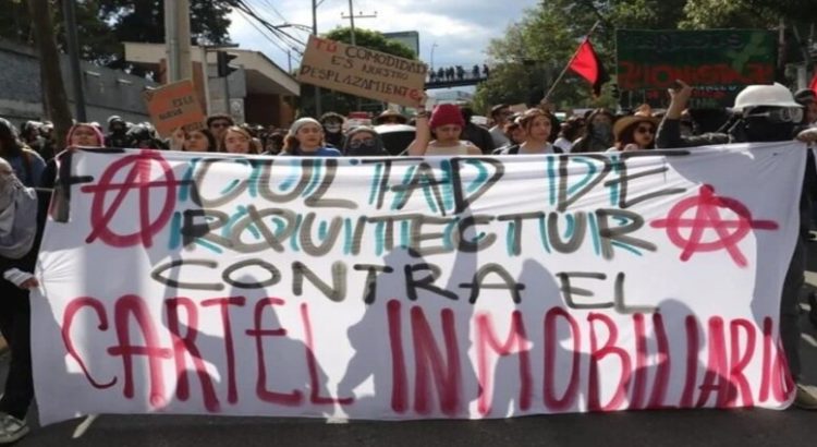 Por segunda ocasión se realiza marcha contra gentrificación en CDMX