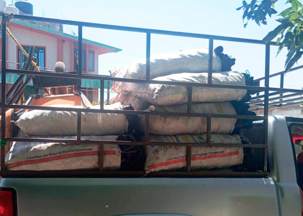 Aseguran SSP y PROFEPA 44 bultos de carbón presuntamente obtenidos de manera ilícita