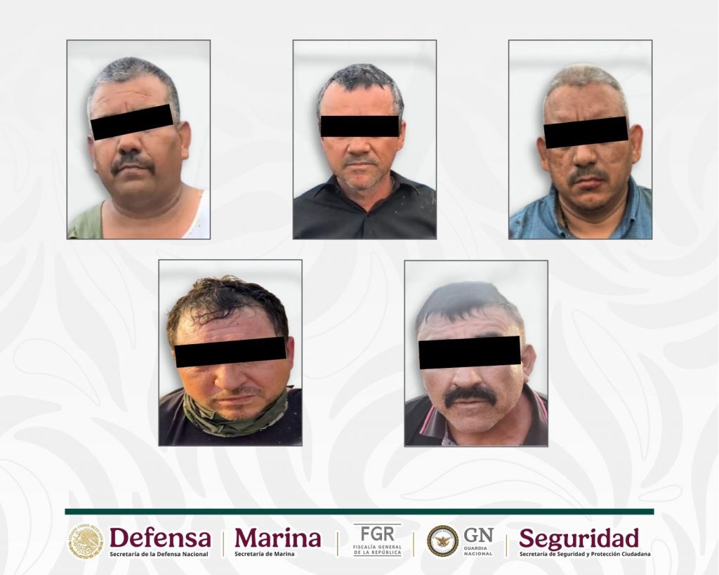 Detienen en Sinaloa a cinco presuntos integrantes de “Los Chapitos”