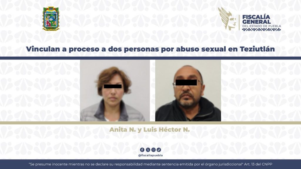 Vinculan a proceso a dos personas por abuso sexual en Teziutlán 