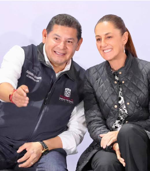 “El gobernador de Puebla es muy bueno”: Claudia Sheinbaum durante visita al estado