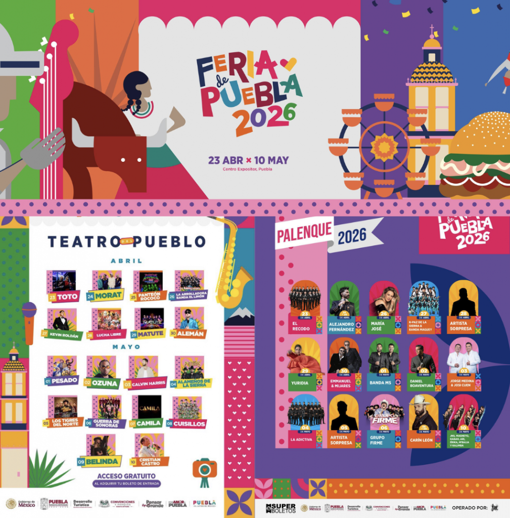 Feria de Puebla 2026 continúa con música y actividades para todos