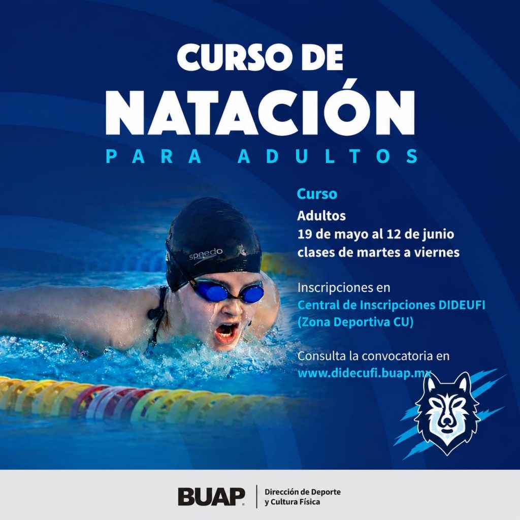 BUAP impartirá curso intensivo de natación durante mayo y junio