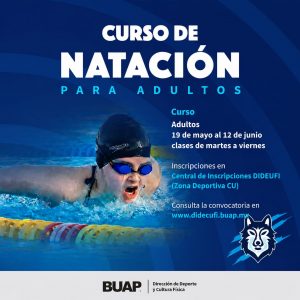 BUAP impartirá curso intensivo de natación durante mayo y junio