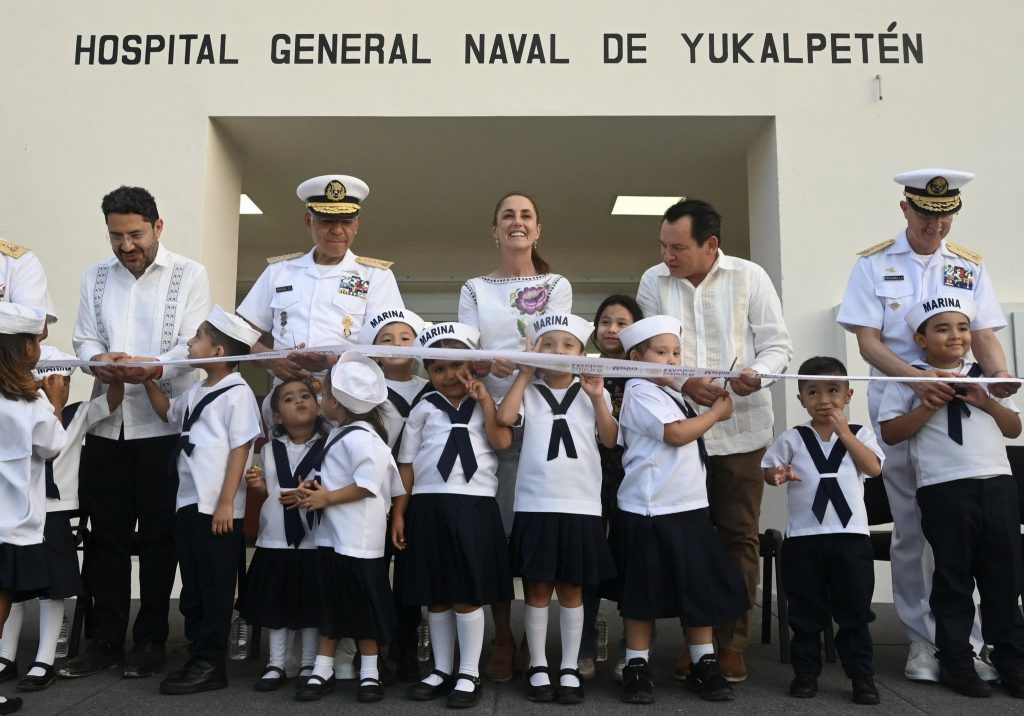 En Progreso, Yucatán, Presidenta Claudia Sheinbaum inaugura Hospital General Naval de Yukaltepén en beneficio de 12 mil derechohabientes