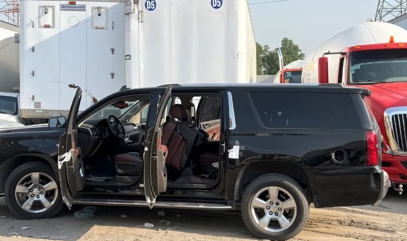 Asegura Guardia Nacional camionetas con armamento en la México-Puebla, a la altura de Santa Rita Tlahuapan