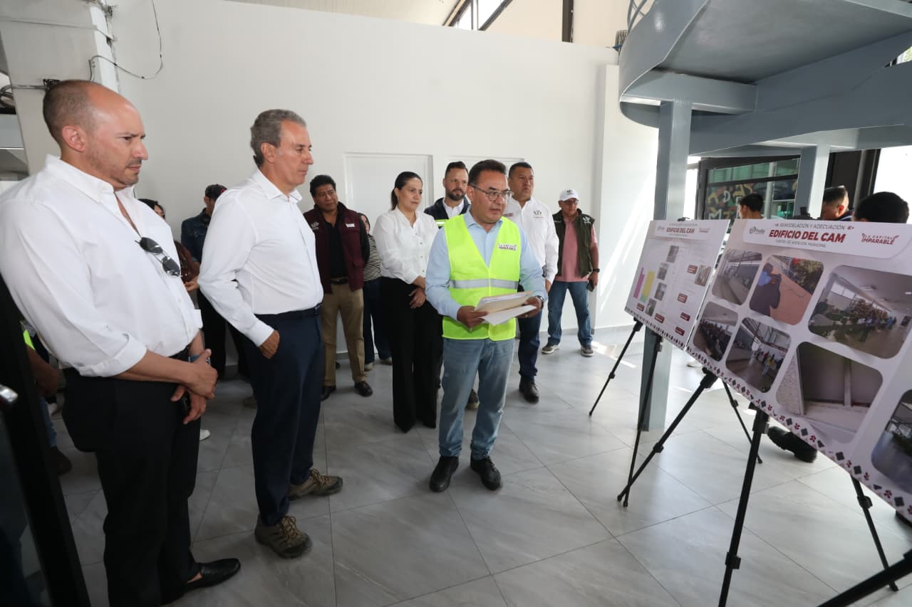 Supervisa Pepe Chedraui trabajos de remodelación en el Centro de Atención Municipal (CAM)