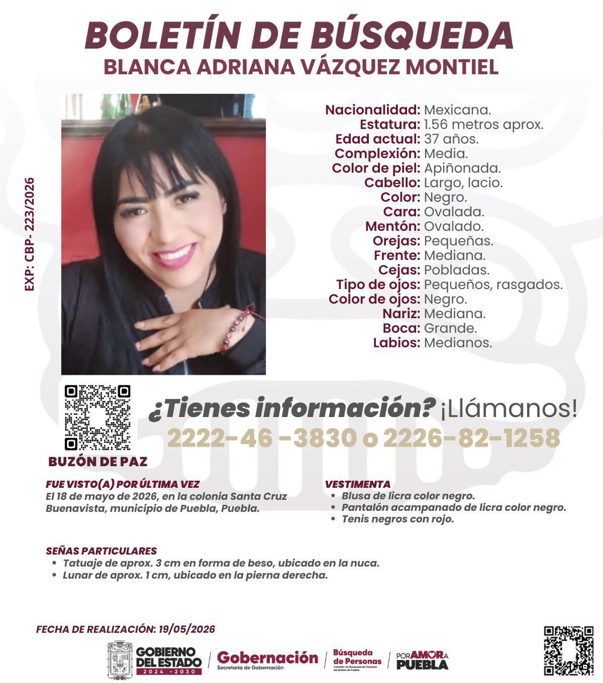 FGE localiza el Mini Cooper rojo en el que presuntamente desapareció Blanca Adriana