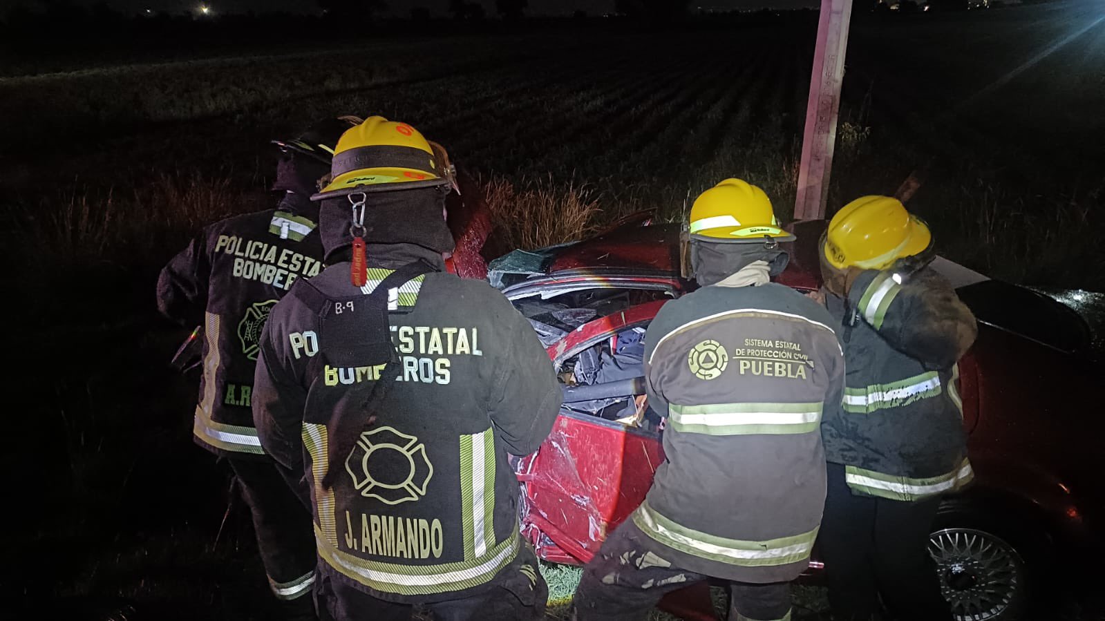 Trágica carambola en Huejotzingo deja dos muertos y tres heridos