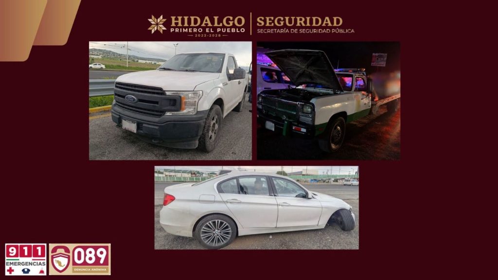 Detienen a tres presuntos montachoques tras persecución y balacera en la México-Pachuca