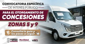 Amplían hasta el 30 de junio el registro para concesiones de transporte público en zonas 5 y 9 de Puebla