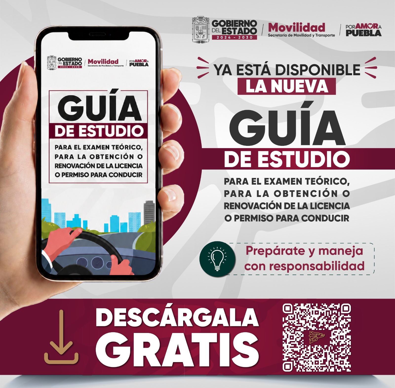 Presenta gobierno estatal guía de estudio para obtención de licencias de conducir