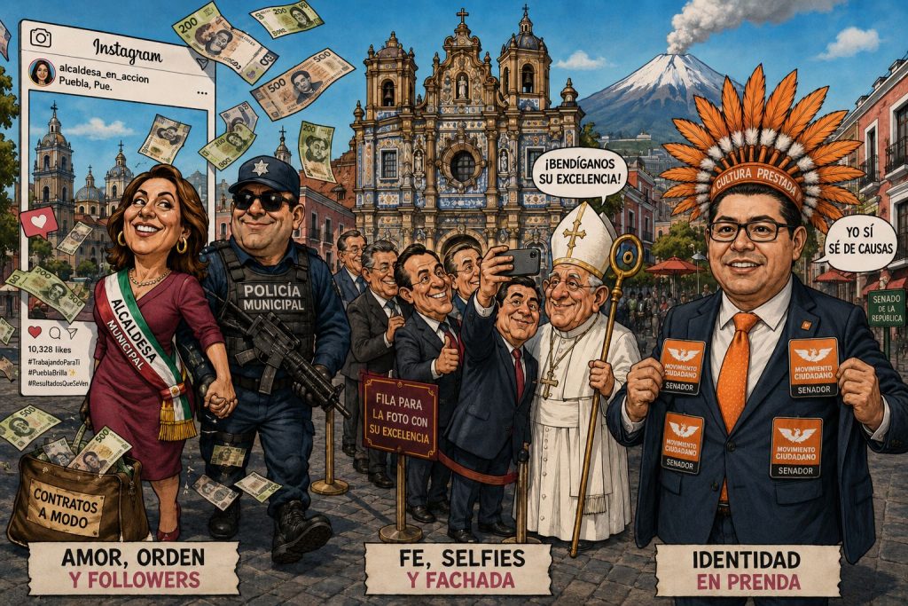 Entre el amor prohibido, la bendición oportuna y el indígena de conveniencia                           Crónica de un lunes político en Puebla…