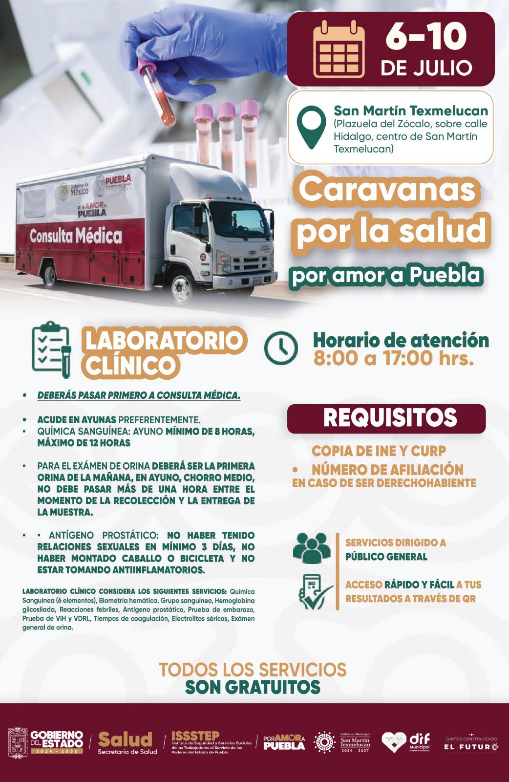 LLEGAN A TEXMELUCAN LAS CARAVANAS POR LA SALUD “POR AMOR A PUEBLA” CON SERVICIOS GRATUITOS