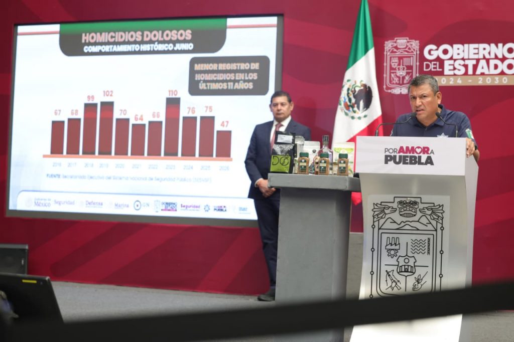 ESTRATEGIA DE SEGURIDAD GENERA RESULTADOS CONTUNDENTES Y REDUCE HOMICIDIOS DOLOSOS: ARMENTA MIER