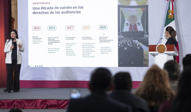 CRT abre consulta pública sobre lineamientos generales para la protección de los derechos de las audiencias: presidenta Claudia Sheinbaum