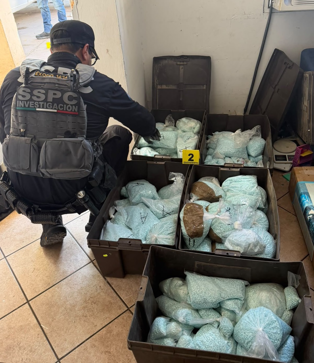 Aseguran 120 kilos de fentanilo en Mexicali; equivalen a más de 4 millones de dosis