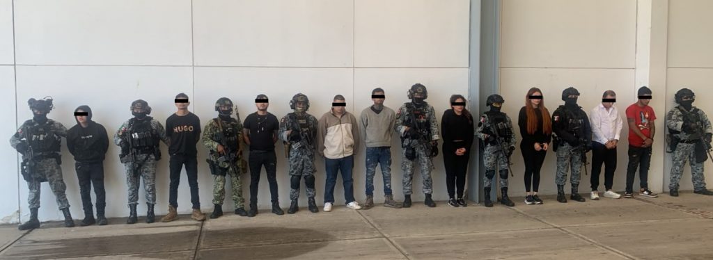 Se detuvo a 9 integrantes del “Cártel Jalisco Nueva Generación” en el estado de Michoacán.