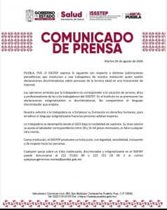 ISSSTEP se deslinda de comentarios de trabajadora por caso “huelen a baúl”