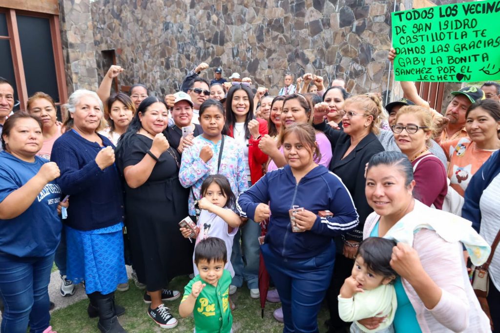 Gaby “La Bonita” Sánchez lleva bienestar a las familias del sur de Puebla con Lechetón