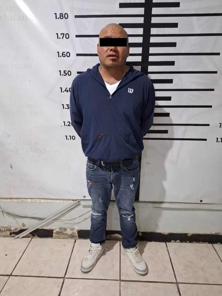 Policía de texmelucan detiene a masculino por presuntos delitos contra la salud