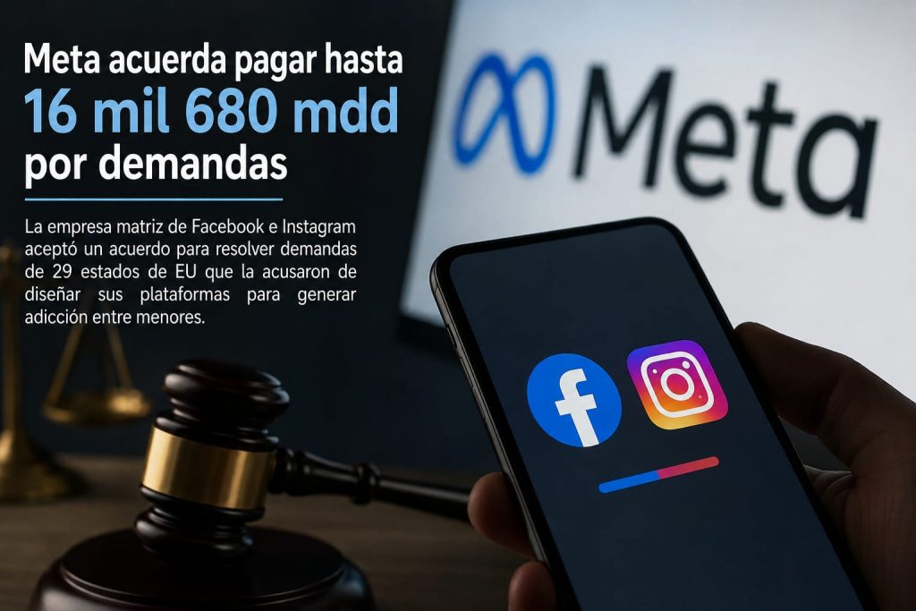 Meta acuerda pagar hasta 16 mil 680 mdd por demandas