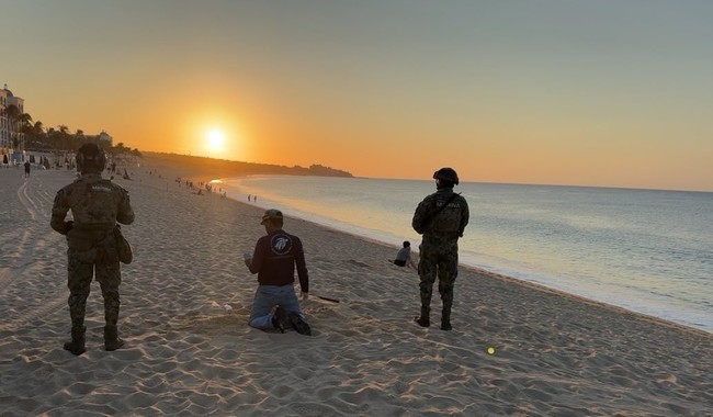 La Secretaría de Marina y la Profepa recuperan aproximadamente 10 mil huevos de tortuga golfina, en Cabo San Lucas, Baja California Sur