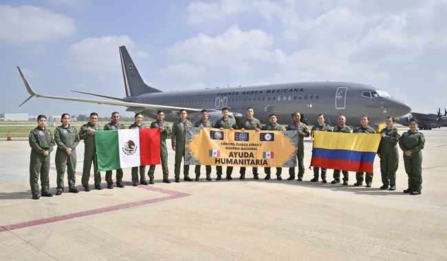 Envía México Ayuda Humanitaria al pueblo de Colombia tras afectaciones por sismo