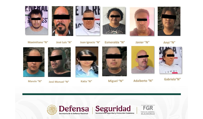 EN MICHOACÁN, AUTORIDADES FEDERALES DETIENEN A 12 PERSONAS VINCULADAS CON EXTORSIÓN AL SECTOR AGUACATERO