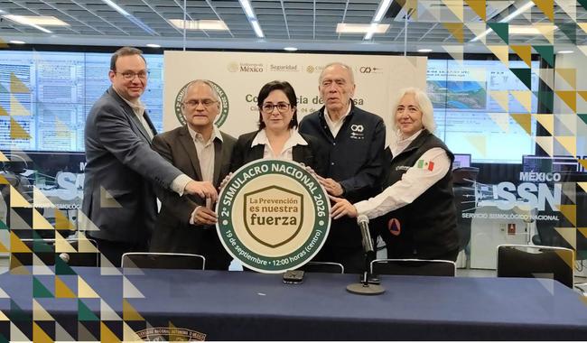 GOBIERNO DE MÉXICO CONVOCA AL SEGUNDO SIMULACRO NACIONAL 2026