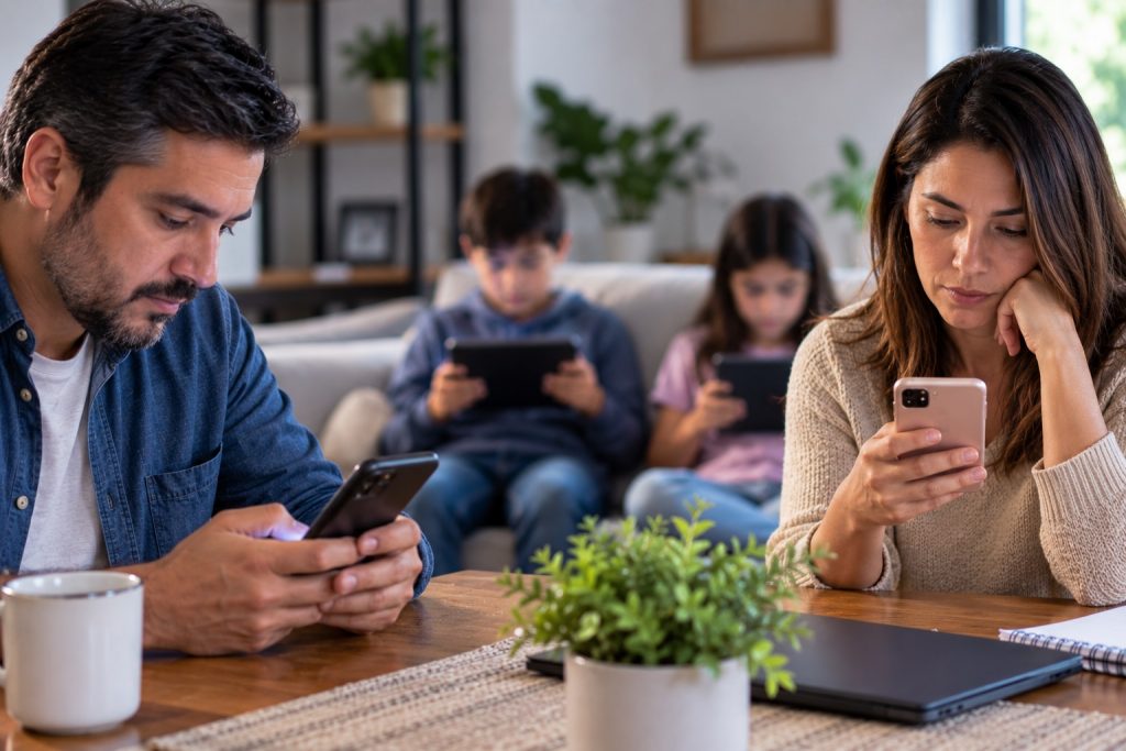 Iglesia Católica pide a los padres predicar con el ejemplo frente a los celulares