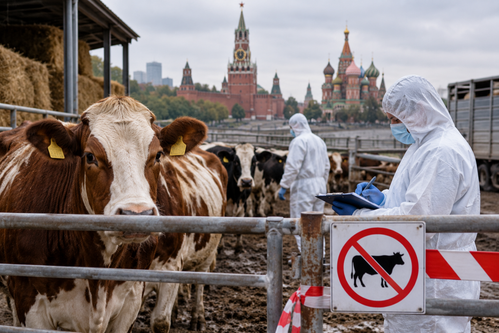 Rusia impone cuarentena cerca de Moscú por enfermedad nodular cutánea en ganado
